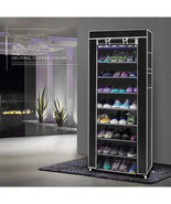 UltraSpace Black 10-Tier 9-Grid Non-Woven Fabric Shoe Storage Organizer - $570.01 MXN