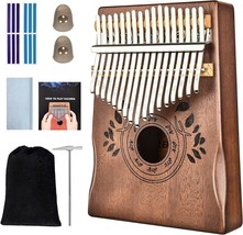Lekato Kalimba 17 Keys, Solid Wood Thumb Piano Portable Mbira Finger Piano - £35.30 GBP