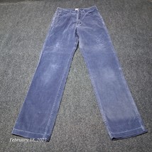 * Vintage Sasson Corduroy Pants Women Size 7 Blue Straight Leg Mid RIse ... - $17.05