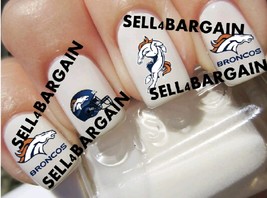 2025 Denver Broncos 3 Different Designs Promo Salon Quality Nail Art Decals - $9.41