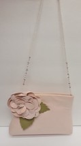 VTG MARIGOT Purse Clutch Shoulder Bag Suede Cloth Detachable Flower Bead... - $38.95