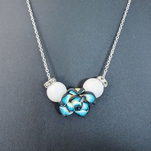 Vintage Necklace with Unusual Flower - $17.99