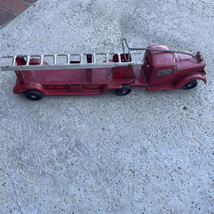 RARE Original OLD VINTAGE PRESSED STEEL Buddy L Fire Truck TOY ANTIQUE Pull - $272.25