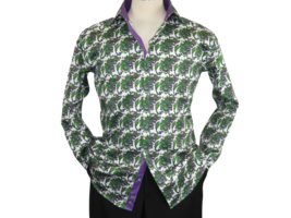Men Shirt J.Valintin Turkey-Usa 100% Egyptian Cotton Axxess Style A113-12 Green - £32.05 GBP