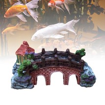 Aquatic Wonderland Bridge Décor - Stunning Fish Tank Landscape Rockery D... - $11.95
