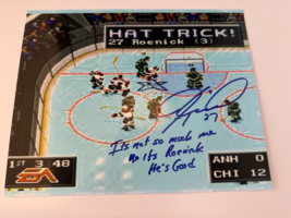 Jeremy Roenick AUTO CHGO Blackhawks Swinger Vince Vaughn with rare Inscr... - $148.49