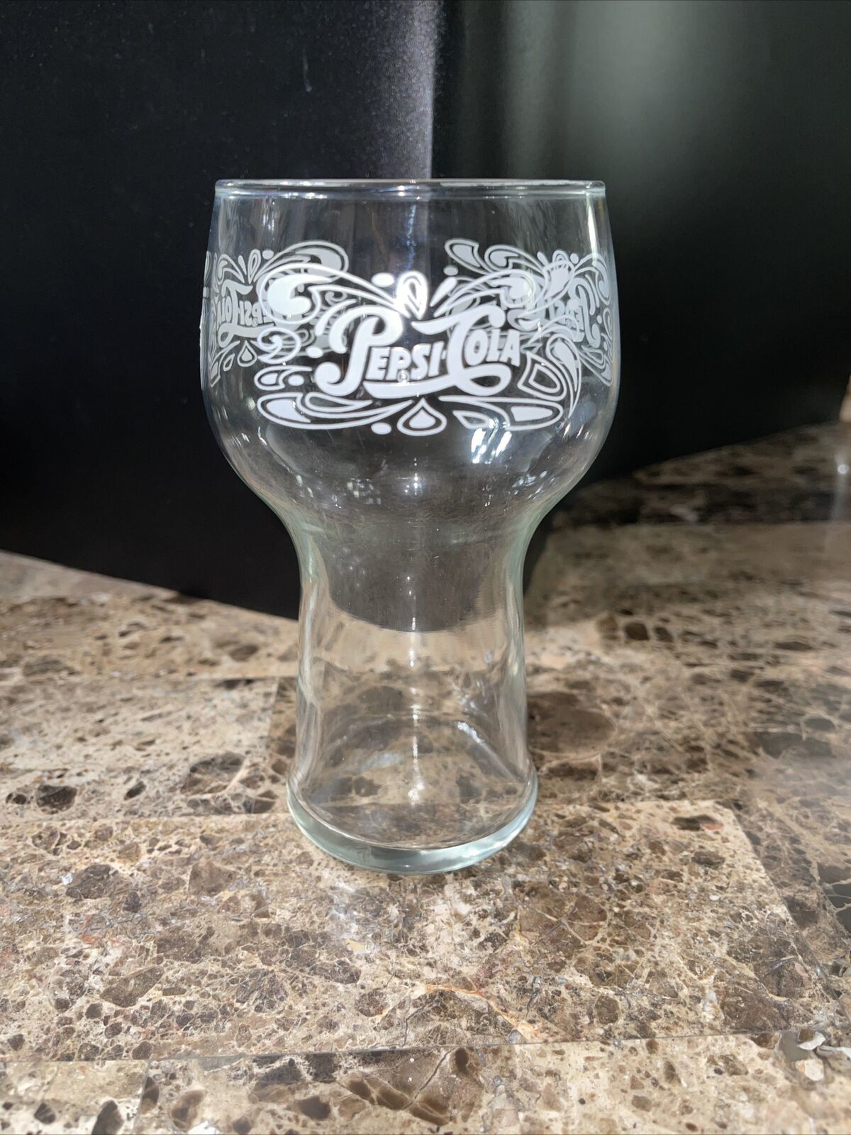 Vintage Clear Pepsi Cola Soda Drinking 16 oz Glasses - $5.55