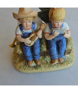 Denim Days HOMCO Home Interiors Gifts Debbie Danny 1529 Figurine Vtg 1985 - €9,36 EUR