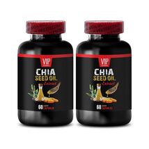 chia seeds - CHIA SEED OIL - omega-3 fatty acids 2 Bottles 120 Softgels - $48.30