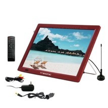 Trexonic Red 14&quot; Portable Widescreen LED TV TRX-14D w Warranty HDMI SD U... - £57.01 GBP