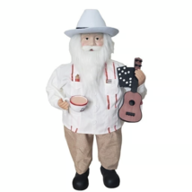 Cuban Santa 32&quot; Cafe Dominos Cigar Flag and Guitar NEW - $151.05