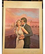 (Darker side Of Desire)Romance ,Painting (HARLEQUIN) ORIG.PAPERBACK COVER - $36,321.34 MXN