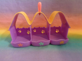 2009 Hasbro Littlest Pet Shop Triplets Puppies Replacement Purple House Carrier - £4.69 GBP