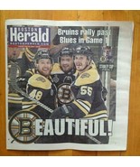 Boston Bruins Rally Past Blues in Game 1 Stanley Cup Herald Newspaper 5-... - £15.12 GBP