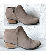 Blondo Villa Waterproof Taupe Suede Leather Side Zip Ankle Boots - Women... - €40,88 EUR