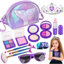 Easter Basket Stuffers For Girls Mermaid Princess Pretend Play Toy Makeup Set Fo - £27.22 GBP