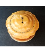 Vintage Celluloid Vanity Dresser Powder Box or Trinket Box with Lid Butt... - $368.12 MXN