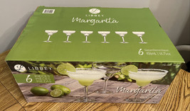 Libbey Margarita Glasses 14.75oz  6-Pack Costco #1592287 Party New - $14.01
