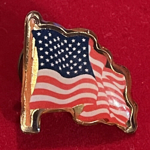 Vintage US Flag pin - Red, White and Blue - $4.80