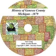 1879 History &amp; Genealogy of GENESEE County Michigan MI, Flint - Burton - Family - £4.68 GBP
