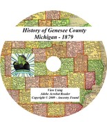 1879 History &amp; Genealogy of GENESEE County Michigan MI, Flint - Burton -... - £4.40 GBP