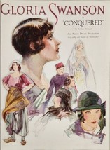 1925 Print Ad Silent Movie &quot;Conquered&quot; Starring Gloria Swanson Paramount Picture - $71.98