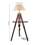 Cocovey White Khadi Floor Tripod Lamp By Nauticalmart - €168,01 EUR