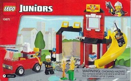 Instruction Book Only For LEGO JUNIORS Fire Emergency 10671 - $6.50