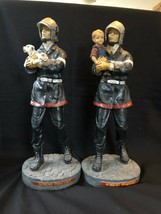 Vintage set of 2 NEM SAPEURS POMPIERS - Firefighters  saving dog and child - $159.00