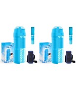 2 Pack Pet Water Bottle Dispenser Dog Cat Travel Drinking Feeder Tray Bo... - $372.62 MXN
