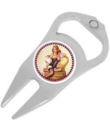 Pin Up Girl Golf Ball Marker Divot Repair Tool Bottle Opener - £9.42 GBP