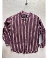 Gap Mens L Purple Striped long sleeve Button Down shirt - $11.88