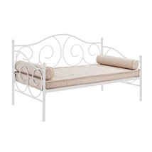 Twin size White Metal Day Bed Frame - 400 lb Weight Limit - £283.17 GBP