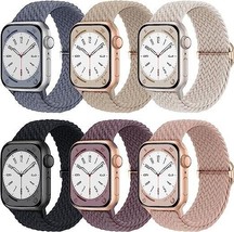 Braided Solo Loop Compatible with iWatch Band 38mm 40mm 41mm for Women M... - £10.82 GBP