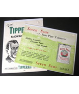 Two Pipe Tobacco Paper Store Signs - Tipperary Tobacco - Seven Seas Toba... - £18.08 GBP