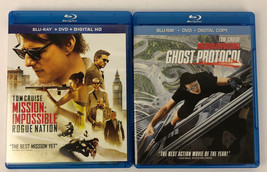 Mission Impossible Rogue Nation + Ghost Protocol Blu-ray/DVD Mint Discs - £11.00 GBP
