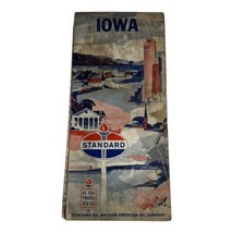 Iowa Travel Map Brochure Standard Gas Oil Company Road American Company ... - $9.49