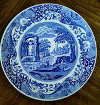 Spode Porcelain Blue Italian Cake/Cheese  11 1/2&quot; Server Plate -England-Ex - £14.47 GBP
