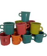 Set of 14 Fiesta HLC Coffee Tea Hot Coca Cups O Ring Handles Mugs Made I... - £51.39 GBP