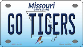 Go Tigers Missouri Novelty Mini Metal License Plate Tag - £11.70 GBP
