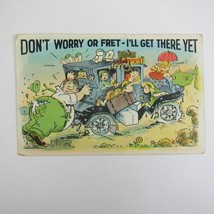 Vintage 1932 Funny Comic Postcard Man Ripped Pants Full Automobile Old Car RARE - £8.01 GBP