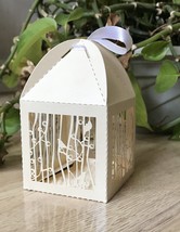 100pcs Small Gift Packaging Boxes,Candy/Chocolate Laser Cut Wedding favo... - $34.00