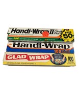 vintage Handi wrap, II and 1 Glad wrap unopen Movie prop 1980&#39;s - £15.84 GBP