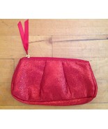 Red Metallic Sparkle Make Up Cosmetic Bag Pouch Clutch 8 X 4.5   NWOT - £7.90 GBP