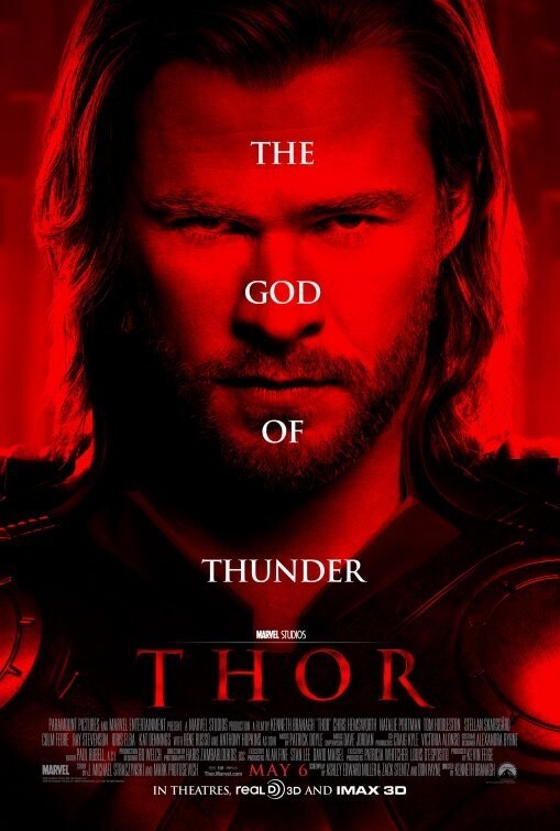 THOR Original Promo Bumper Sticker and 11X17 Mini Movie Poster NM Condit... - $10.00