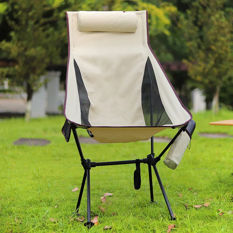 Portable Lightweight Detachable Folding Camping Outdoor Moon Chair Collapsible - £21.11 GBP+