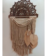 Macrame Wall Art Wood Work Colorful Home Decoration Abstract Design Wedd... - $156.51