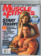 Joe Weider&#39;s MUSCLE &amp; FITNESS magazine January 1999 w/ pull-out poster - $16.78