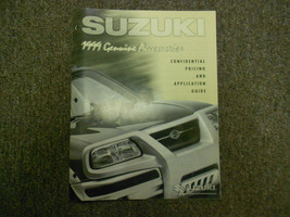 1999 Suzuki Genuine Accessories Confidential Pricing Application Guide M... - $130.47 MXN