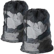 2-Pack Black Mesh Laundry Bags – Drawstring, Multi-Purpose for Toys &amp; Sp... - $184.04 MXN